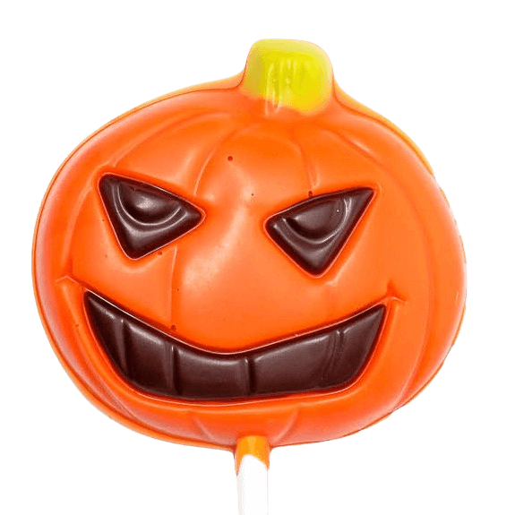 White chocolate pumpkin lollipop