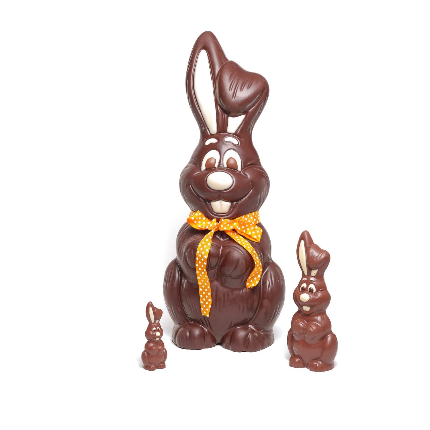 Easter bunny XXL 2,8 Kgs handmade with milk chocolate - The Belgian Chocolate Makers