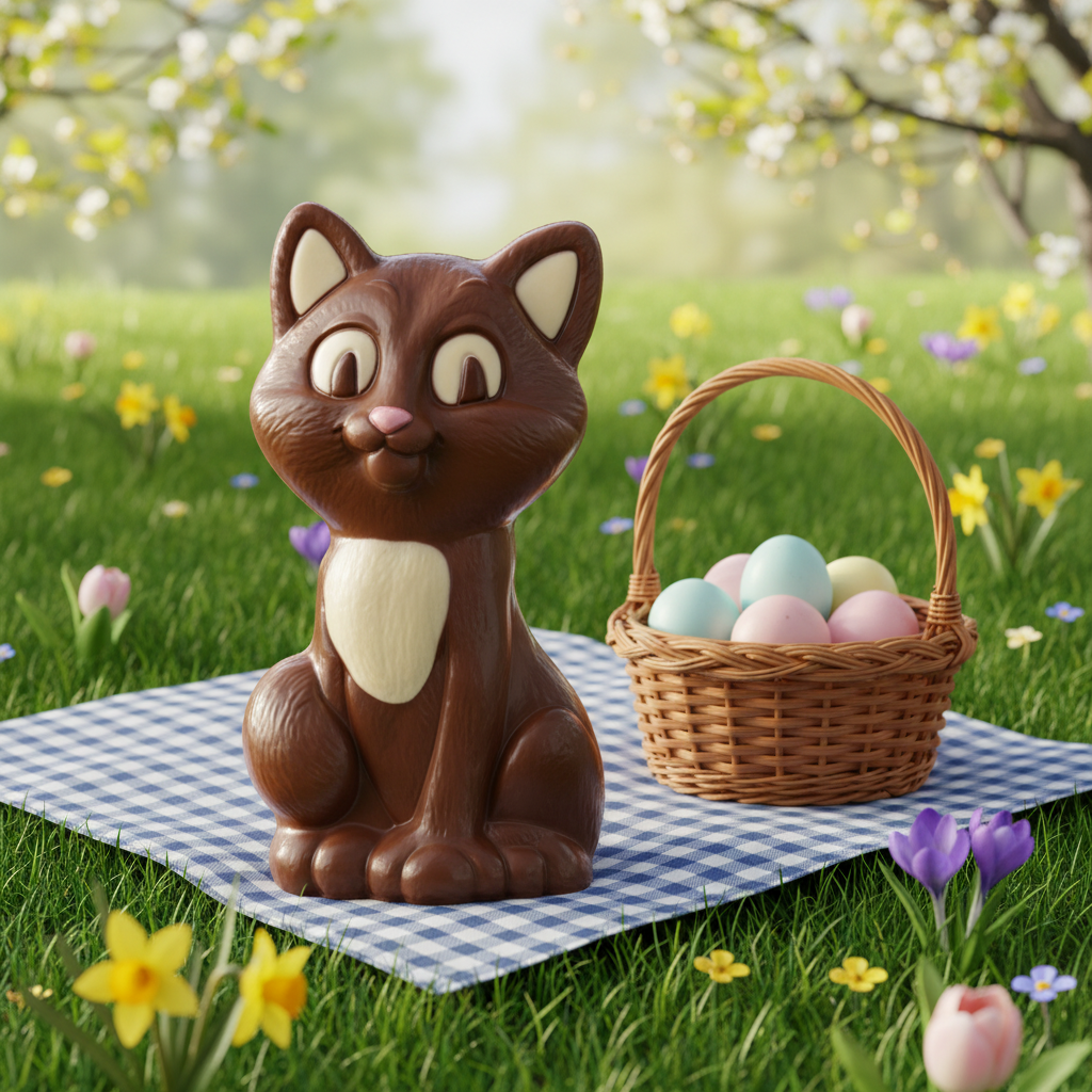 Milk chocolate cat 100g