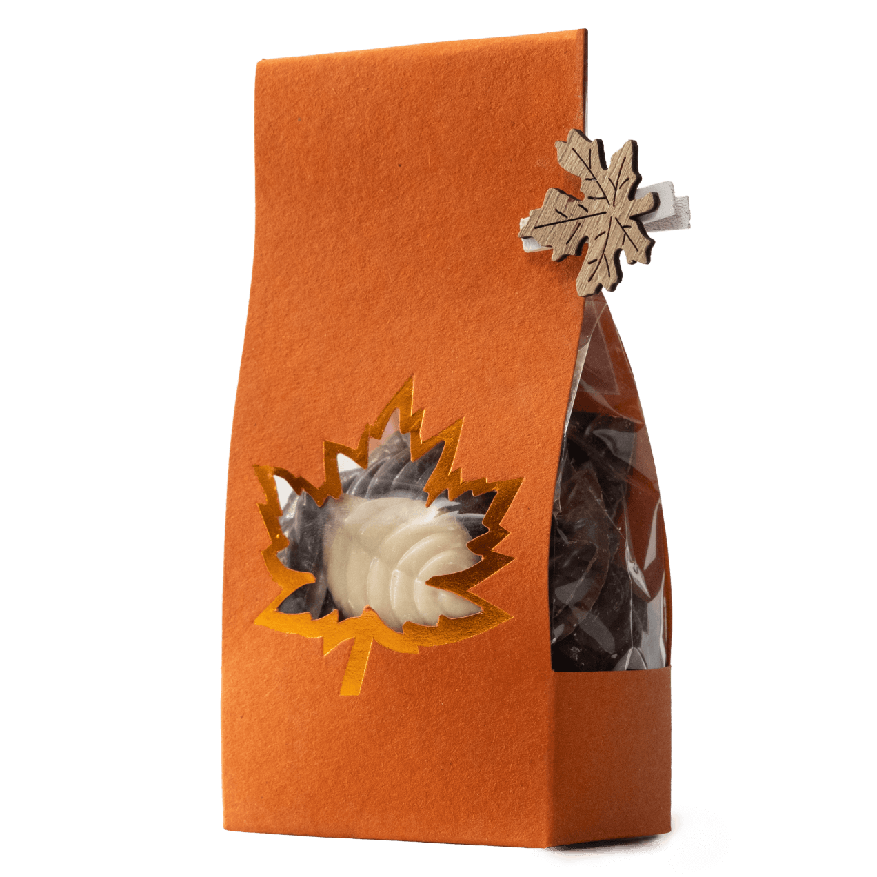 Mix of chocolate autumn leaves