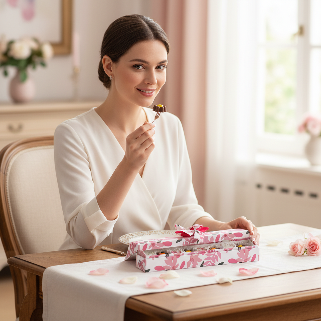 Spring box of 7 pralines 135g