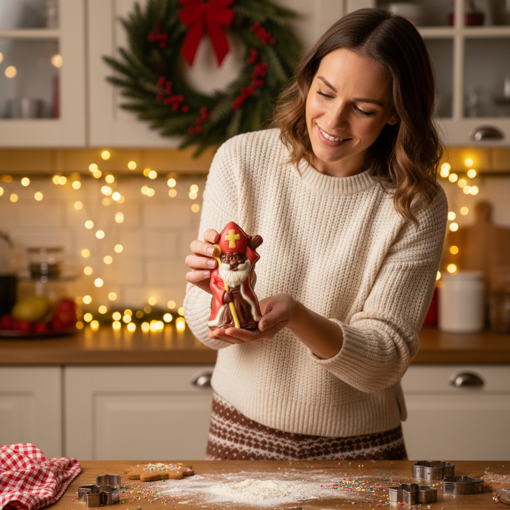 Milk chocolate Saint Nicholas with sceptre 30g