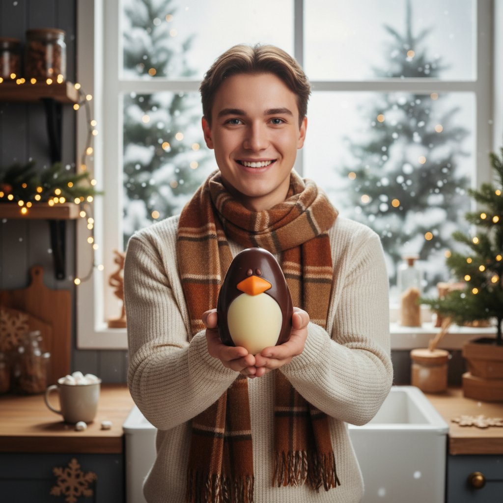 Dark chocolate penguin 370g