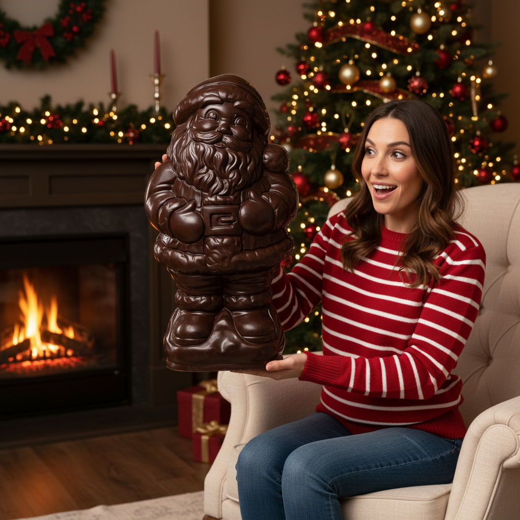 Dark chocolate Santa Claus 3 Kgs