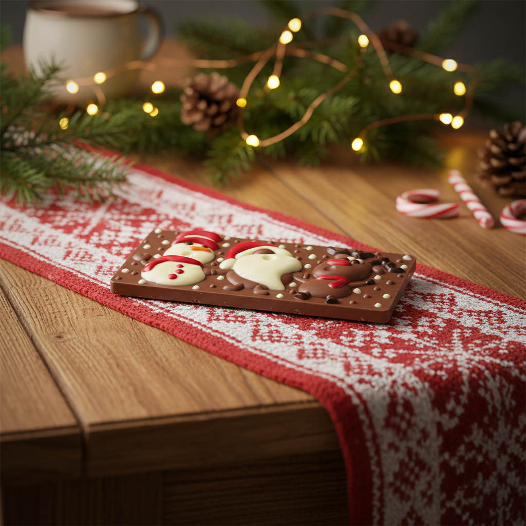 Milk chocolate Christmas friends bar 100g