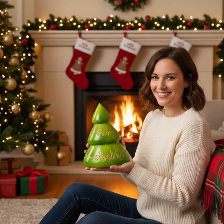 White chocolate Merry Christmas tree 280g