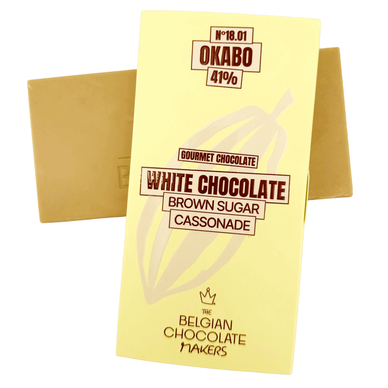White chocolate bar brown sugar cassonade 41%
