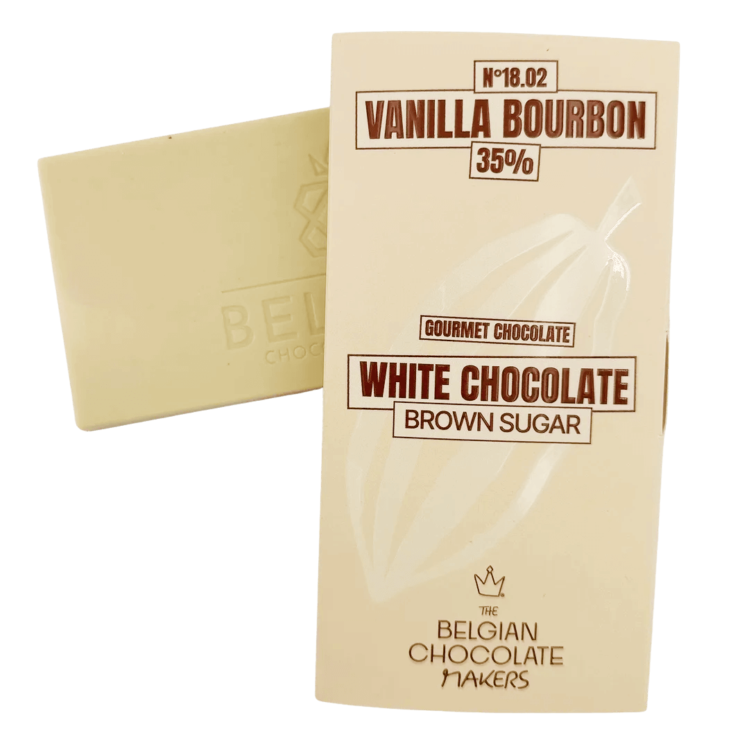 White chocolate bar vanilla Bourbon 35%