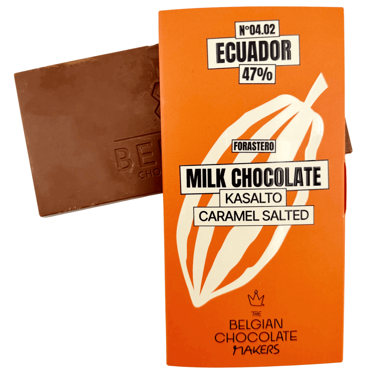 Chocolate bar Kasalto origin Ecuador 47% salted caramel