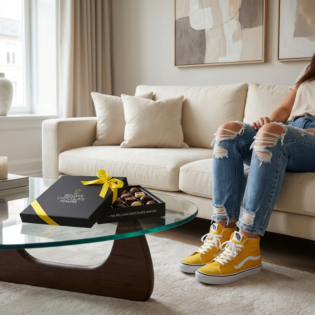 Black temptation box of 9 chocolate pralines 135g