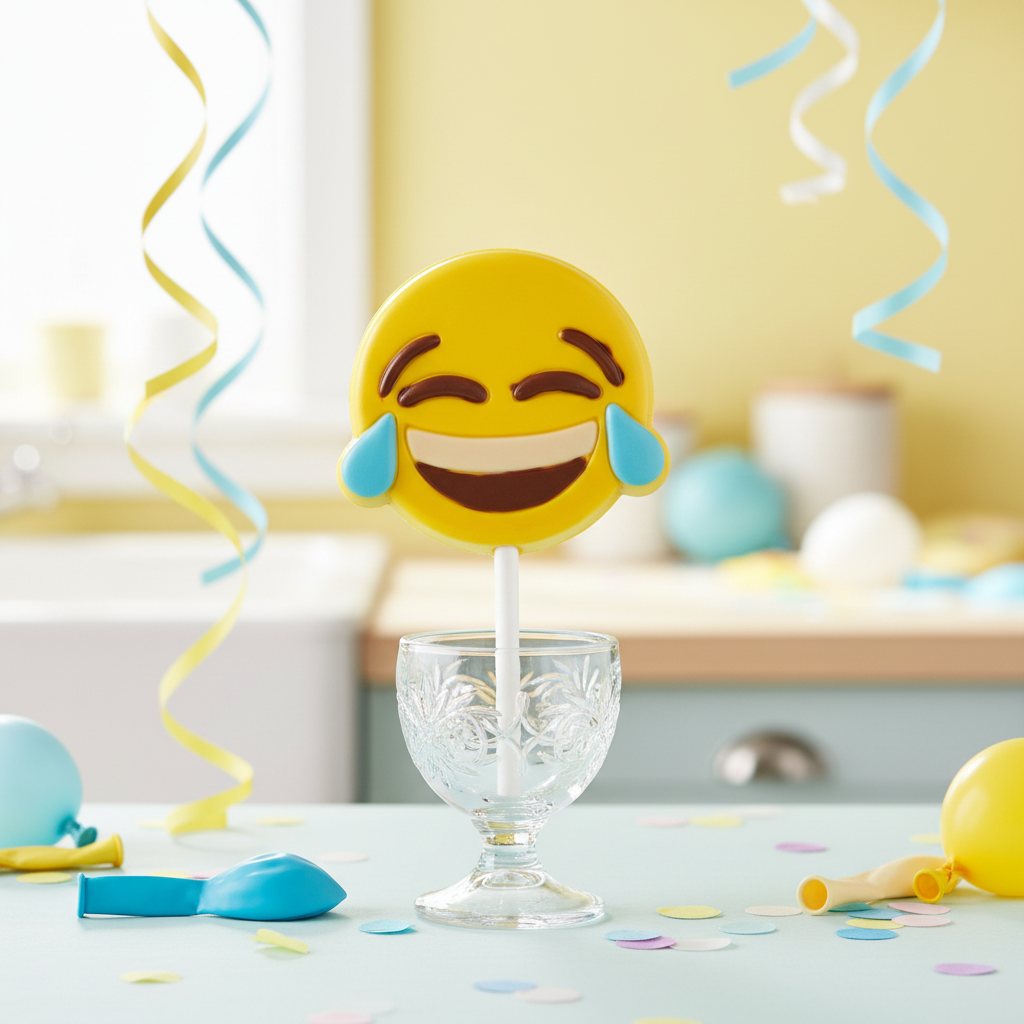 White chocolate emoji joy lollipop 30g