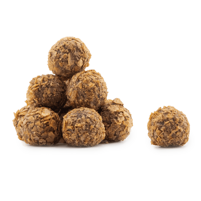 Pouch of Belgian truffles with feuilletine coating 160g