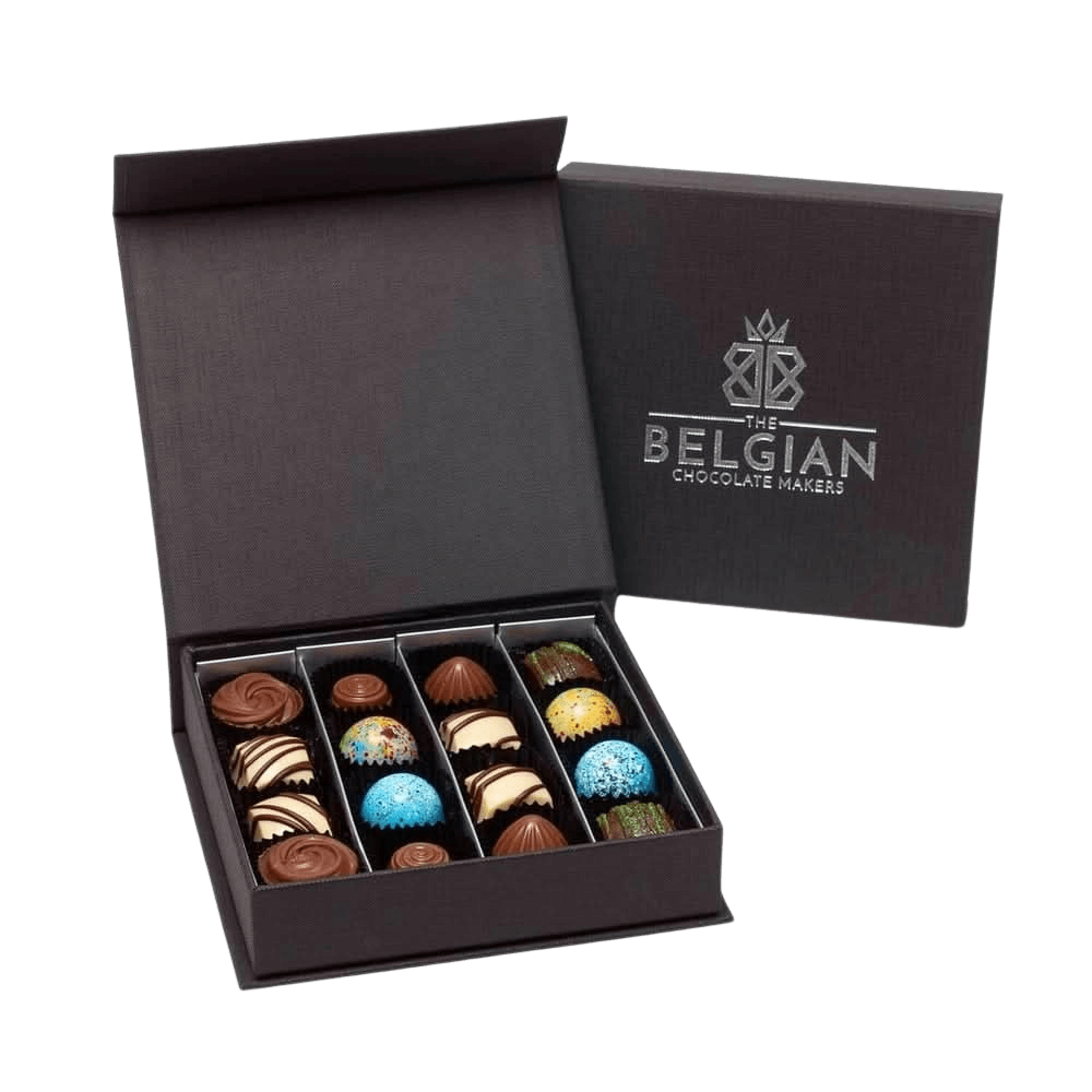 Luxury box of 16 chocolate pralines