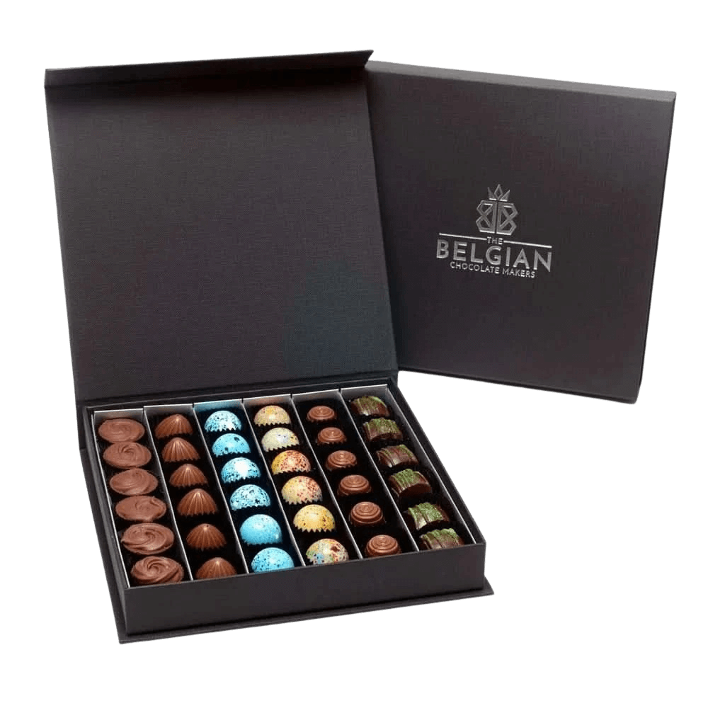 Luxury box of 36 chocolate pralines
