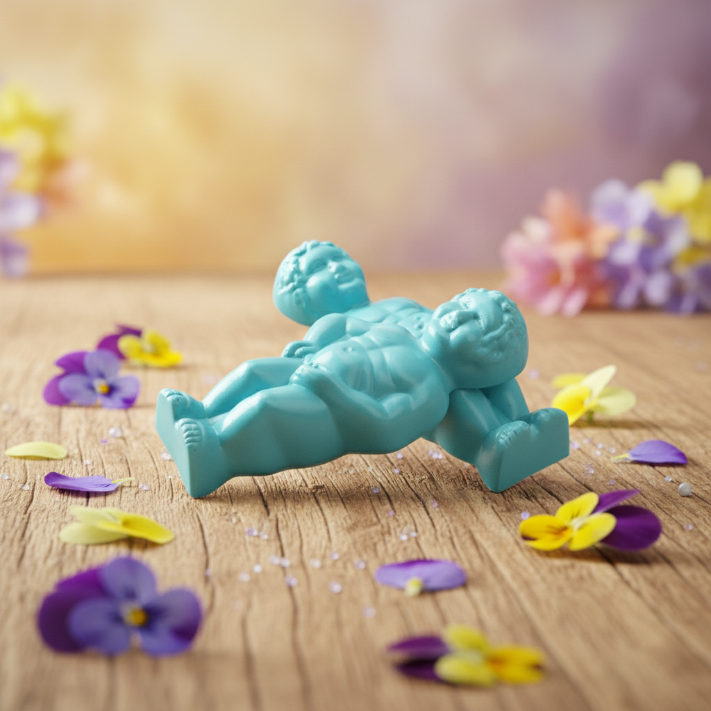 White chocolate Manneken Pis (blue) 2x20g