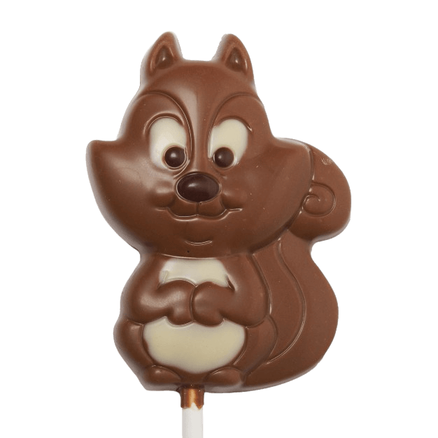 Milk chocolate squirrel lollipop 20g