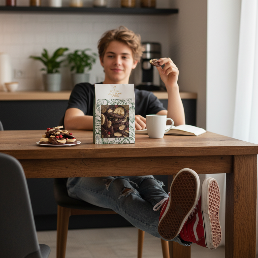 Milk chocolate mendiants with banana, almond and pecan chunks