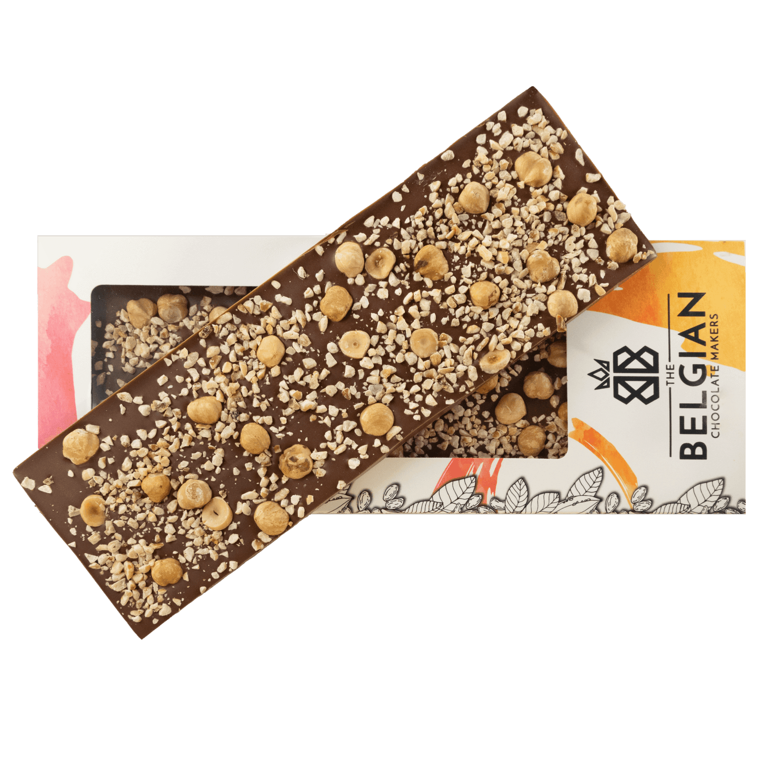 Fantasy milk chocolate bar 375 grs with Piedmont hazelnut chunks
