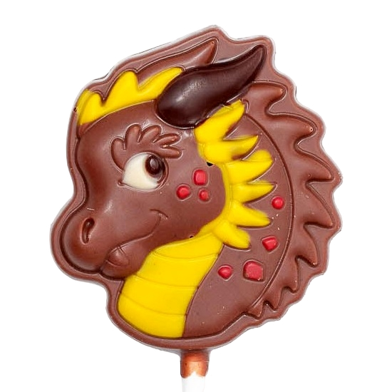 Milk chocolate dragon lollipop 20g