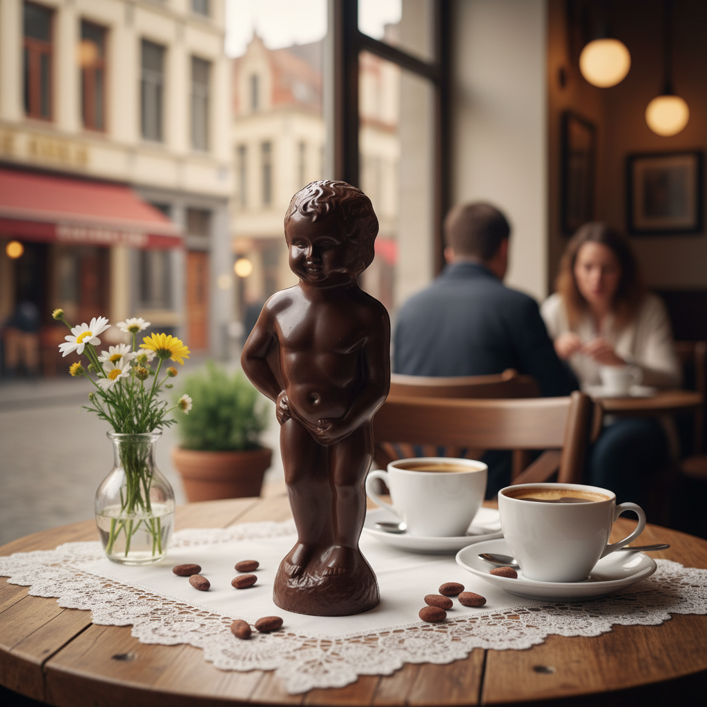 Dark chocolate Manneken Pis 450g