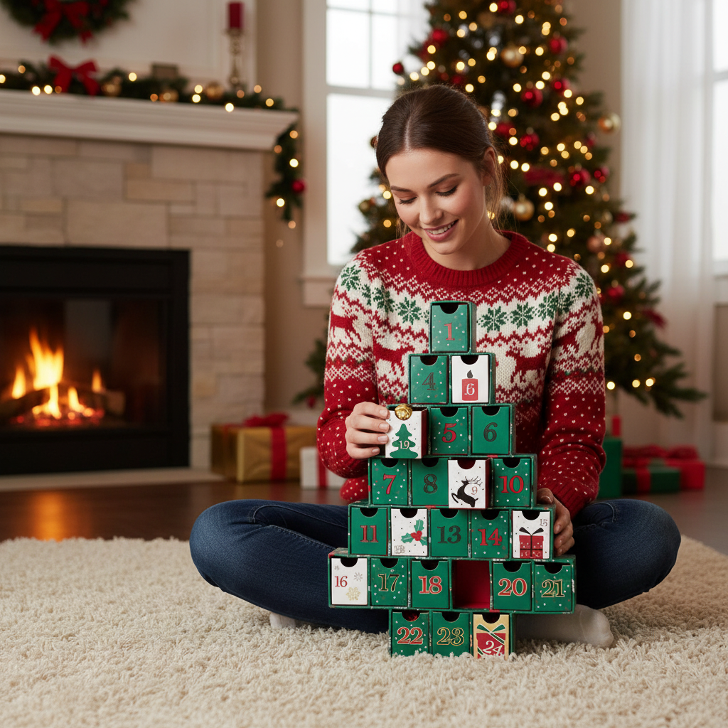 Advent Christmas tree calendar