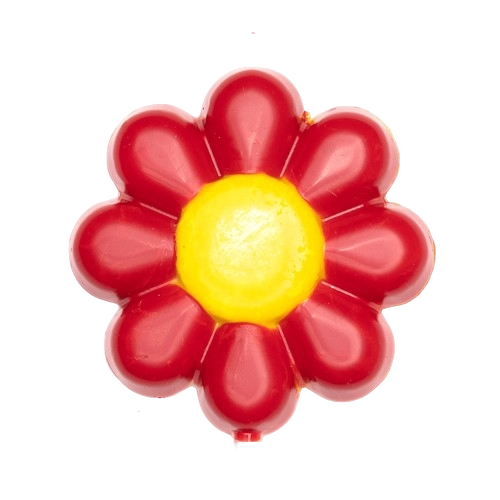 White chocolate red flower lollipop 20g