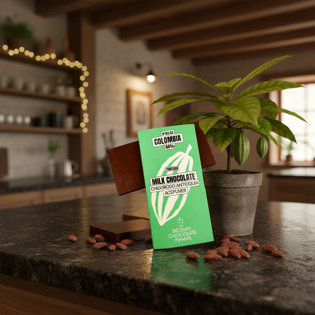 Chocolate bar origin Colombia Chigorodo Antiquia Acefuver 44%