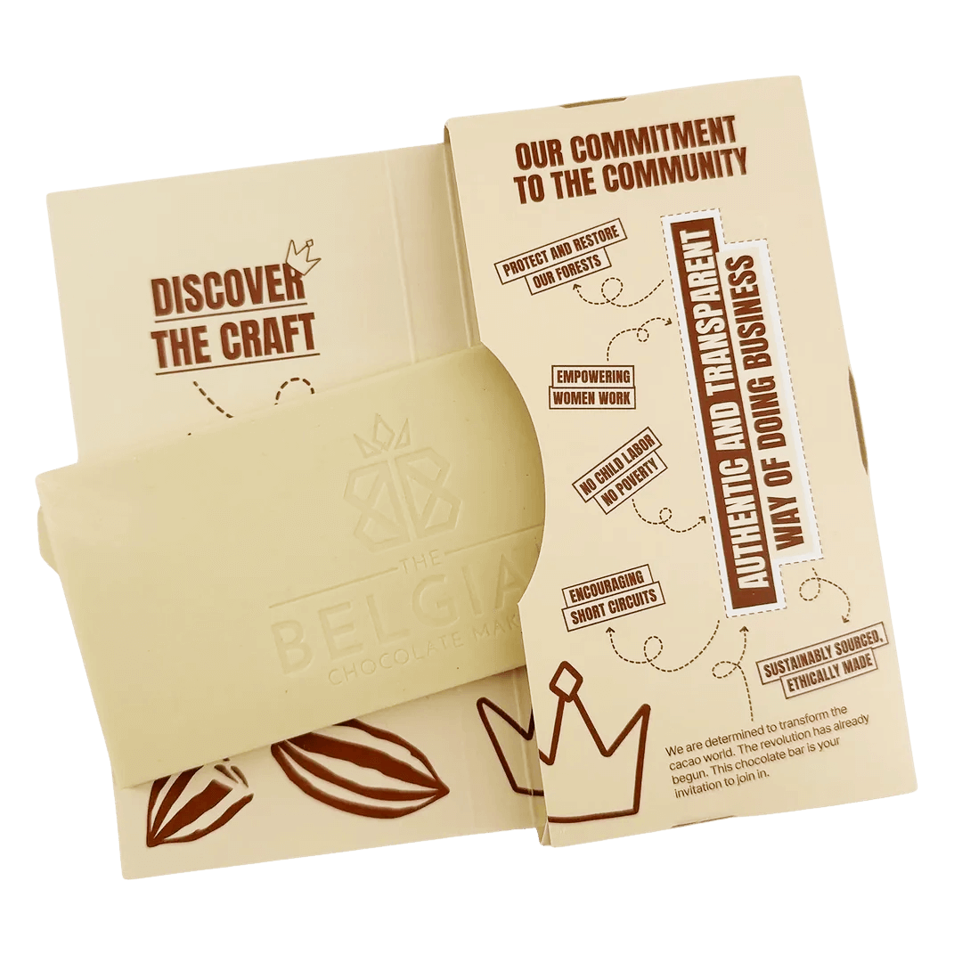 White chocolate bar vanilla Bourbon 35%