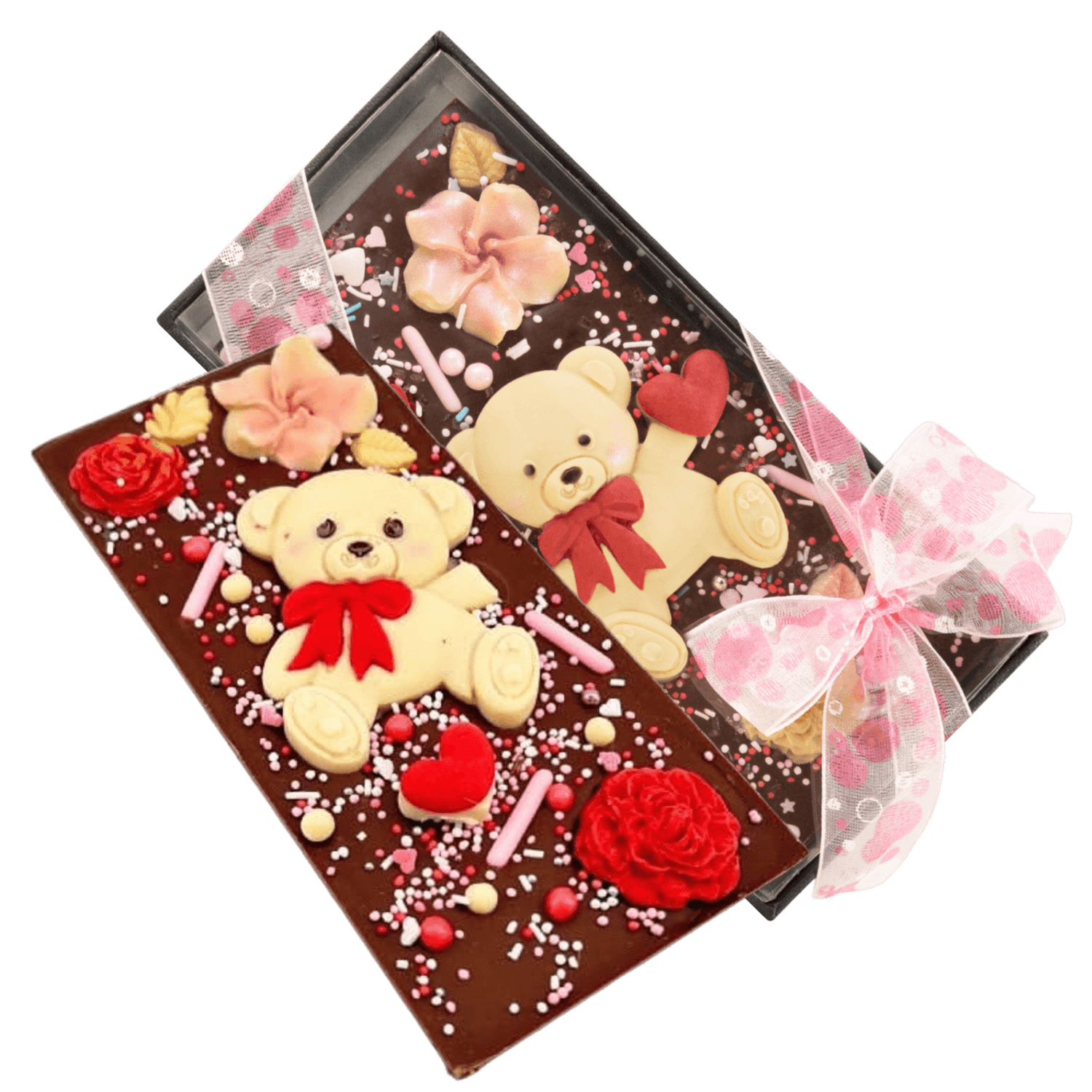 Dark chocolate love bear bar 120g