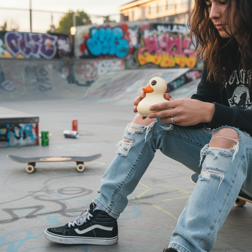 White chocolate duck 420g