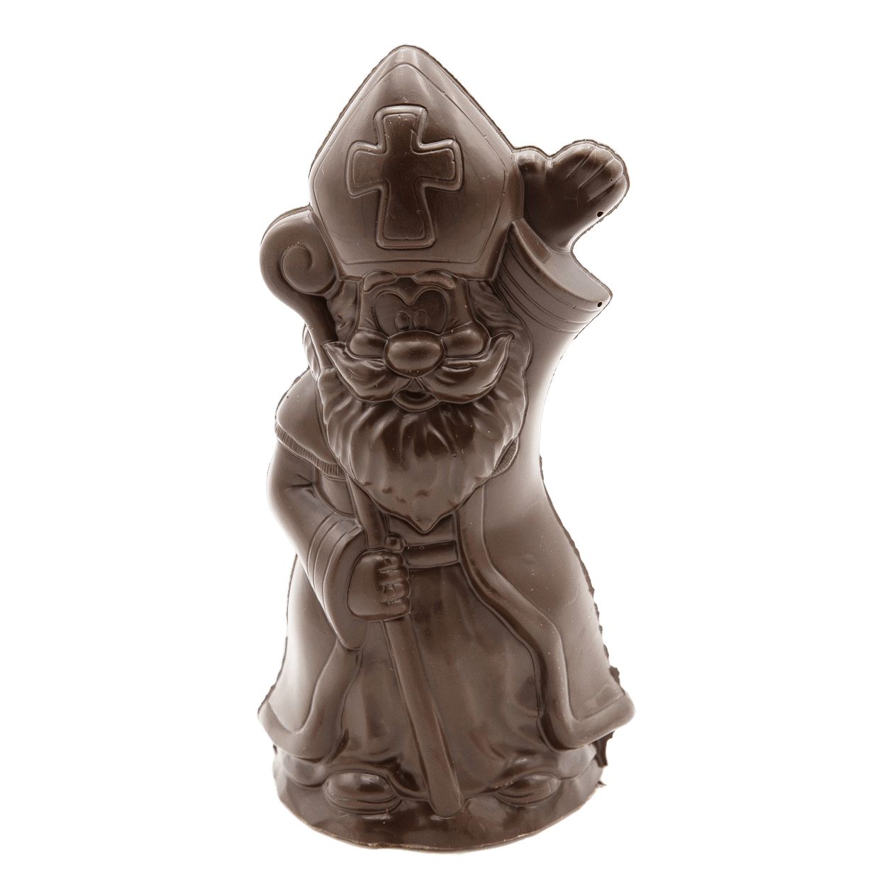 Dark chocolate Saint Nicholas with sceptre 250g