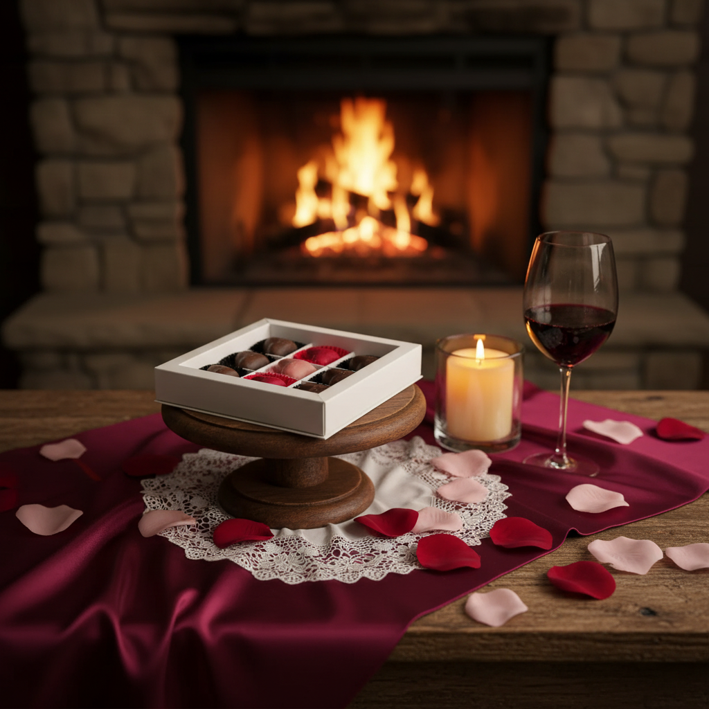 Love box of 9 Belgian pralines 135g