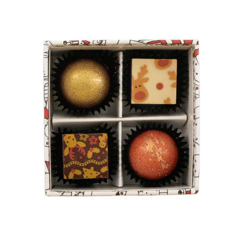Christmas box 4 pralines 50g