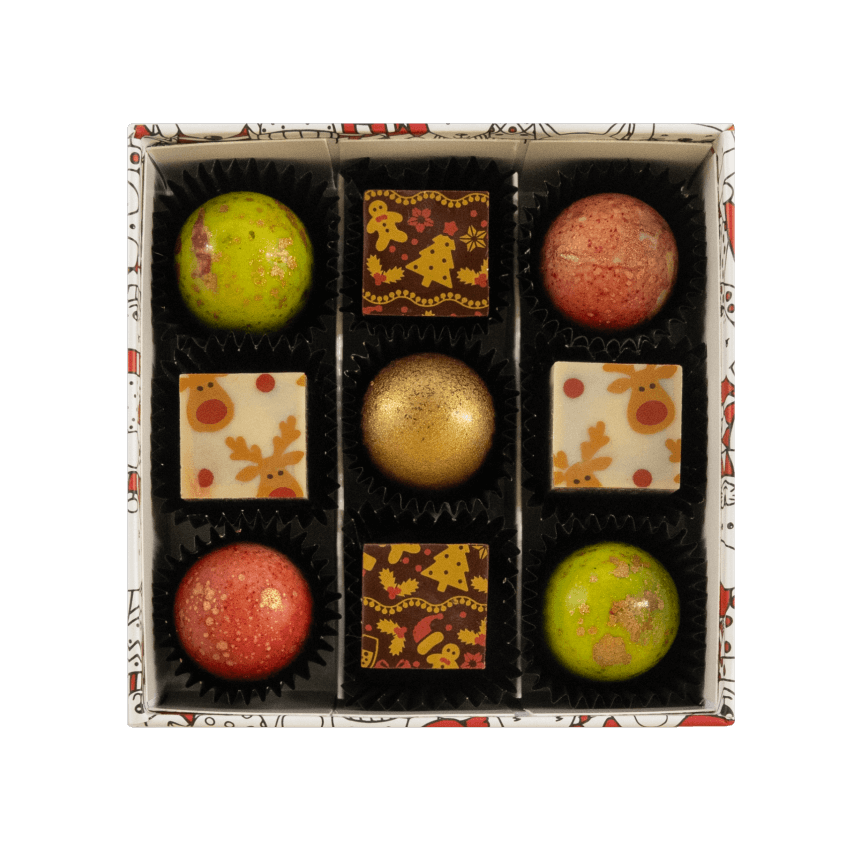 Christmas box 9 pralines 135g