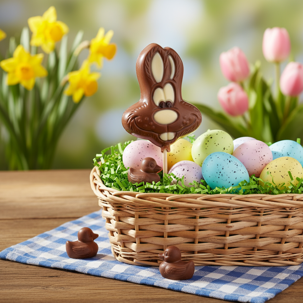 Milk chocolate bunny lollipop 15g