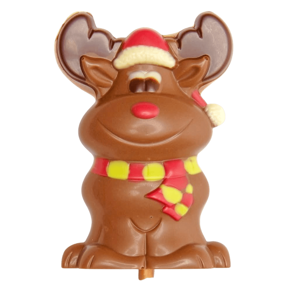 Milk chocolate Christmas reindeer lollipop 25g