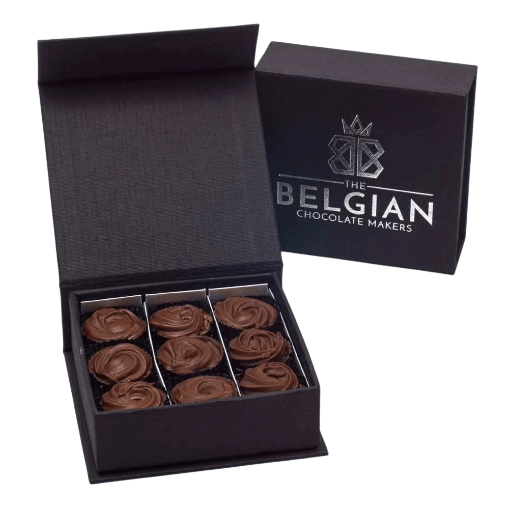 Luxury box of 9 gianduja pralines